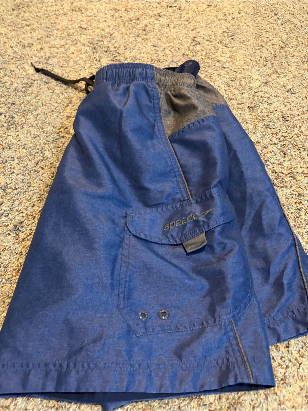 Speedo Blue Men's Swim Trunks with Pocket
